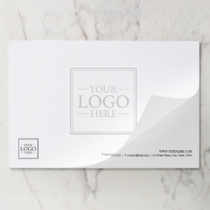 Custom Business Logo with Custom Text Paper Pad