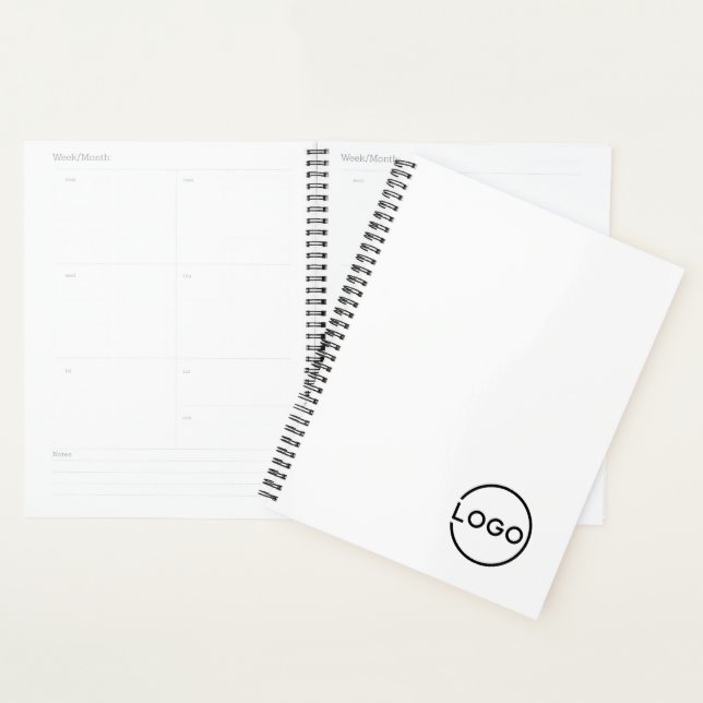 Custom Business Logo with Custom Text Planner (Display)