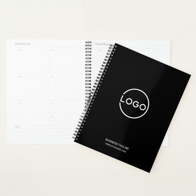 Custom Business Logo with Custom Text Planner (Display)