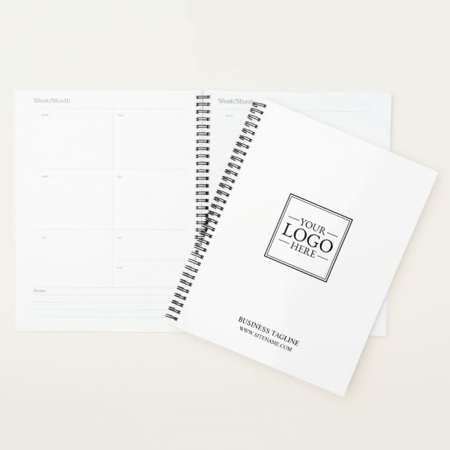 Custom Business Logo with Custom Text Planner (Display)