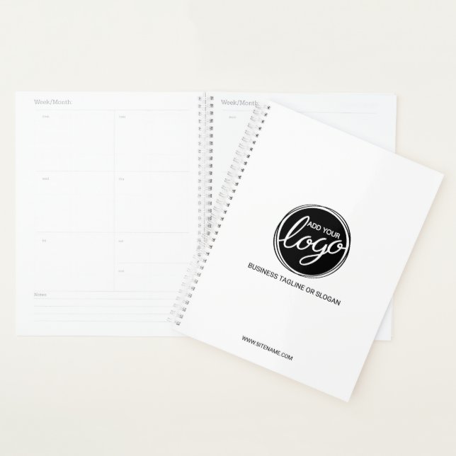 Custom Business Logo with Custom Text Planner (Display)