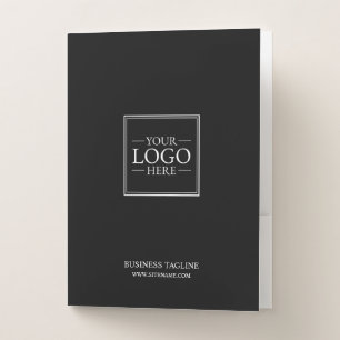 Custom Business Logo with Custom Text Pocket Folder
