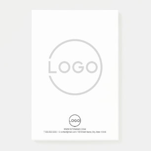 Custom Business Logo with Custom Text Post-it Notes
