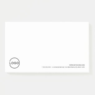 Custom Business Logo with Custom Text Post-it Notes