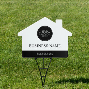 Custom Business Logo with Custom Text Sign