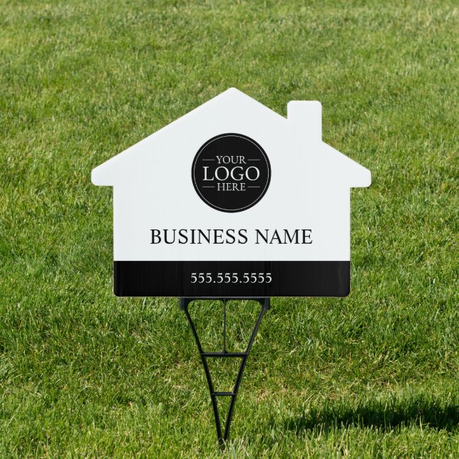 Custom Business Logo with Custom Text Sign (Insitu)