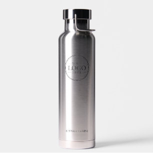 Custom Business Logo with Custom Text  Water Bottle