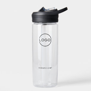 Custom Business Logo with Custom Text Water Bottle