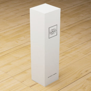 Custom Business Logo with Custom Text Wine Box