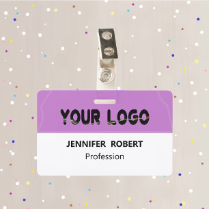 Custom business logo With Name Create your own Badge