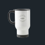 Custom Business Logo with QR Code branded promo Travel Mug<br><div class="desc">Introducing our Business Logo Custom QR Code Website Professional travel Mug! This mug is designed to help you make a statement and promote your business in a professional and effective way. With your business logo prominently displayed on the mug, you can create brand recognition and leave a lasting impression on...</div>