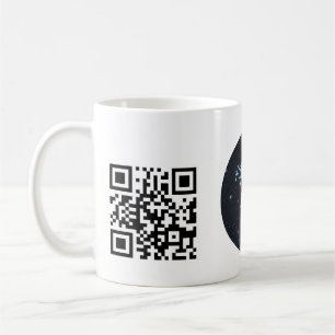 Custom Business Logo with QR code Coffee Mug