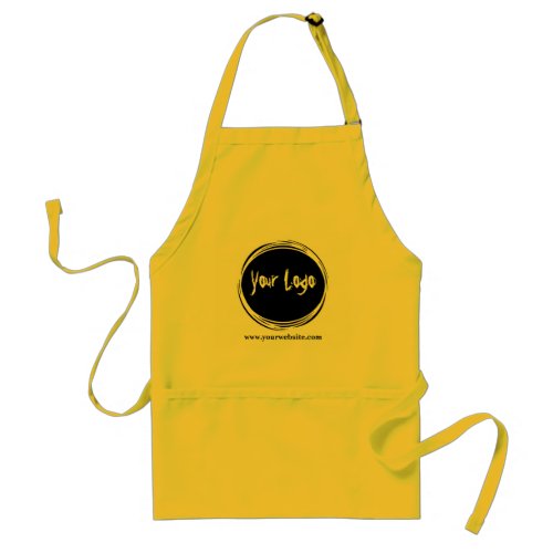 Custom Business Logo With Website Promotional Adult Apron