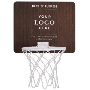 Custom Business Logo wood Mini Basketball Hoop