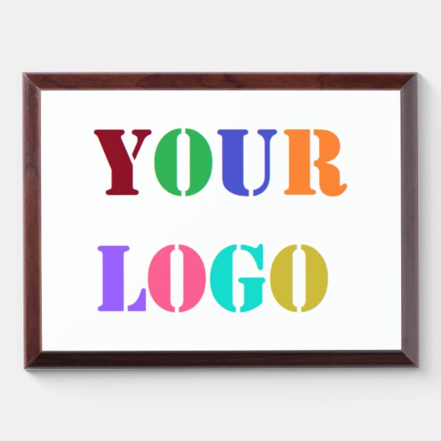 Custom Business Logo Your Company Award Plaque (Horizontal)