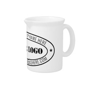 Custom Business Logo Your Company Beverage Pitcher