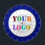 Custom Business Logo Your Company Dart Board Gift<br><div class="desc">Custom Colors - Dart Board with Your Company Logo or Photo Promotional Business or Modern Personal Dartboards / Gift - Add Your Logo - Image - Photo or QR Code / or Text - Resize and move or remove and add elements / text with Customization tool. Choose / add your...</div>