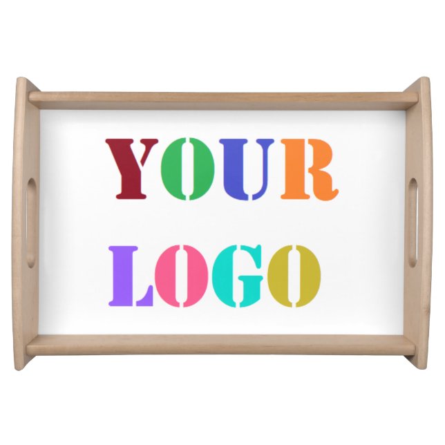 Custom Business Logo Your Company Serving Tray (Front)