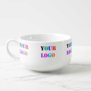 Custom Business Logo Your Company Soup Mug