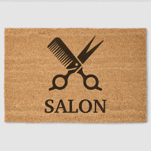 Custom Business Logo Your Text Here Welcome Fiber Doormat
