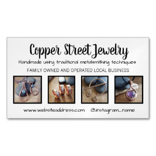 Custom Business Magnet with 4 product photos