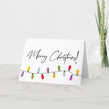 Custom Business Merry Christmas Holiday Lights by Lorena_Depante at Zazzle