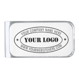 Custom Business Money Clip Company Logo Name Info