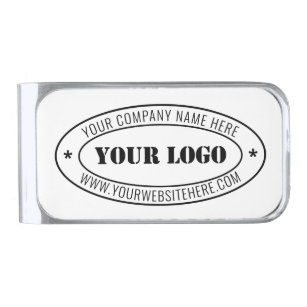 Custom Business Money Clip Company Logo Name Info