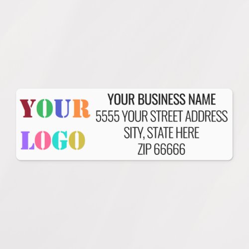Custom Business Name Address and Logo Labels