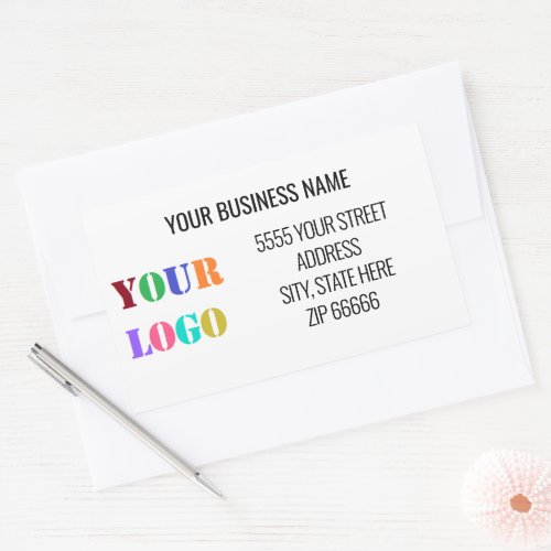 Custom Business Name Address Labels with Logo
