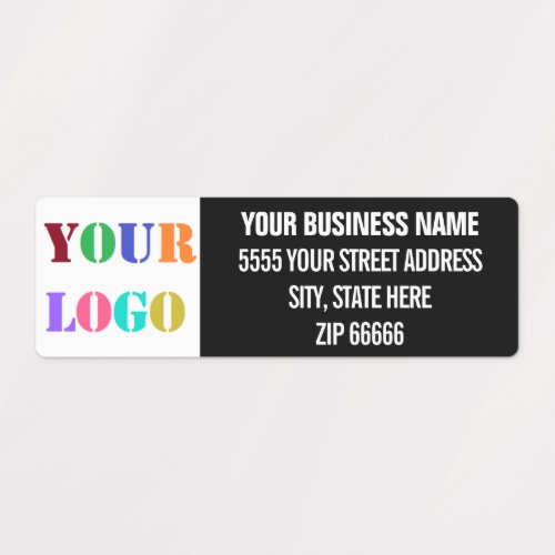 Custom Business Name Address Logo Labels Company