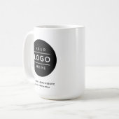 Custom Business Name and Logo Branded Coffee Mug (Front Left)