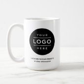 Custom Business Name and Logo Branded Coffee Mug (Left)