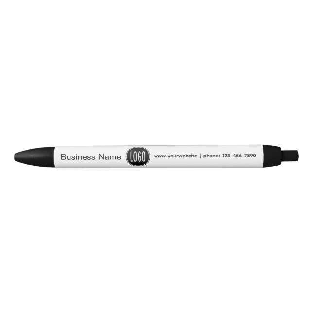 Custom Business Name and Logo Company Info Pen (Front)