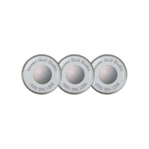 Custom Business Name and Phone Number Golf Ball Marker