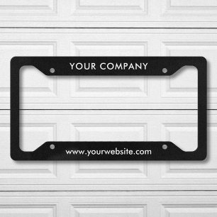 Custom Business Name And Website License Plate Frame