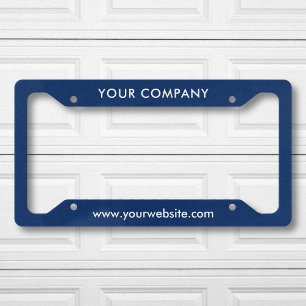 Custom Business Name And Website License Plate Frame