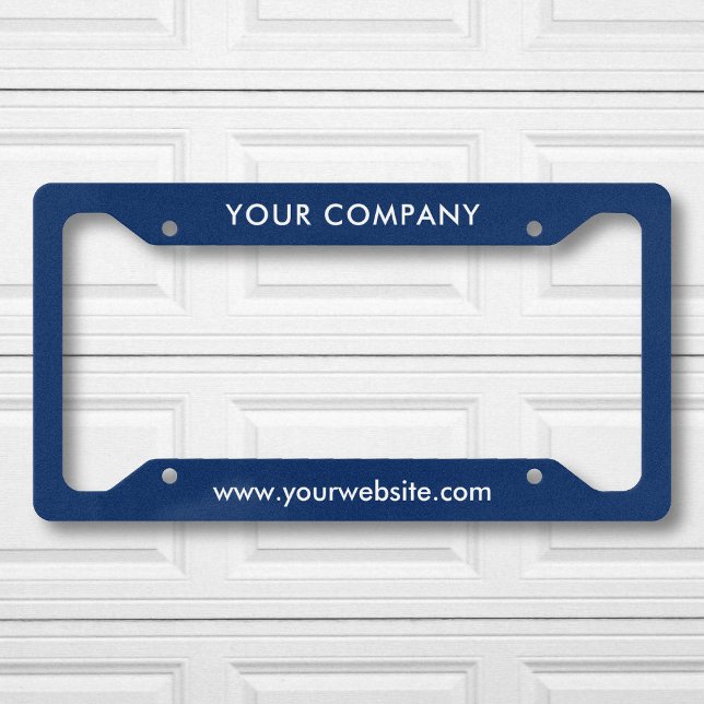 Custom Business Name And Website License Plate Frame (Creator Uploaded)