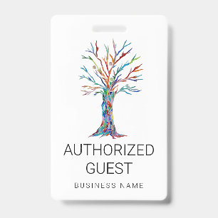 Custom Business Name Authorized Guest Badge