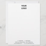 Custom Business Name Info Letterhead with Logo<br><div class="desc">Custom Font and Colors - Your Business Office Letterhead with Logo - Choose colors / font / size - Resize an move text / elements with Customization tool !</div>