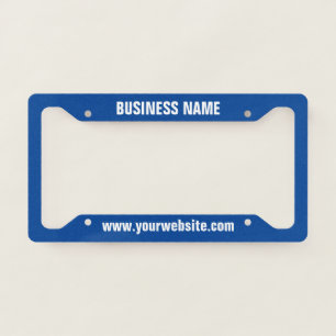 Custom Business Name License Plate Frame
