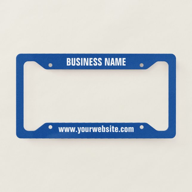 Custom Business Name License Plate Frame (Front)