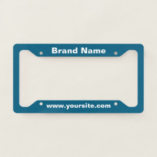 Custom Business Name License Plate Frame Design