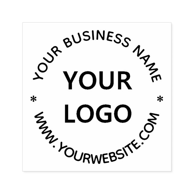 Custom Business Name Logo Company Personalized Rubber Stamp (Imprint)