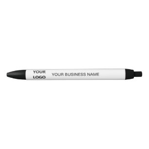 Custom Business Name & Logo - Promotional White Pen