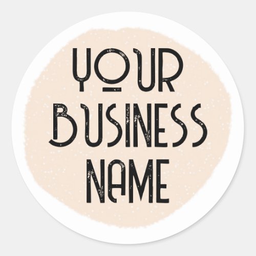 Custom Business Name Minimal Simple Professional C Classic Round Sticker