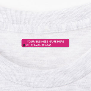 Custom Business Name Phone Labels Choose Colors