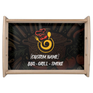 Custom Business Name Serving Tray