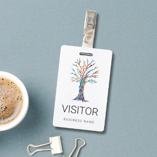 Custom Business Name Visitor Badge
