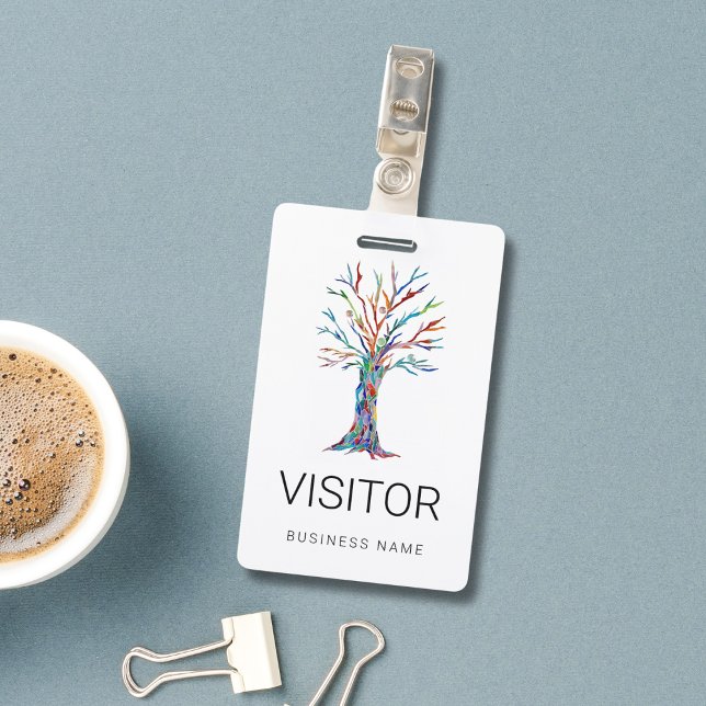 Custom Business Name Visitor Badge (Creator Uploaded)